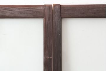 アンティーク建具　和製アンティーク　大判のゆらゆらガラスが魅力のガラス戸4枚セット(引き戸)(R-044841)