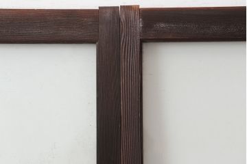 アンティーク建具　和製アンティーク　大判のゆらゆらガラスが魅力のガラス戸4枚セット(引き戸)(R-044842)