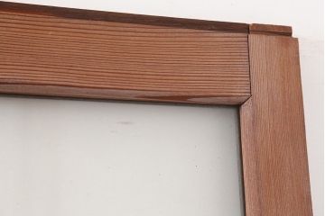 アンティーク建具　和製アンティーク　大判のゆらゆらガラスが魅力のガラス戸4枚セット(引き戸)(R-044842)