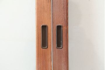 アンティーク建具　和製アンティーク　大判のゆらゆらガラスが魅力のガラス戸4枚セット(引き戸)(R-044842)