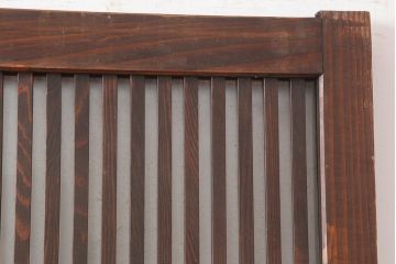 アンティーク建具　和製アンティーク　大正期　幅広サイズが珍しい格子戸　(R-044845)