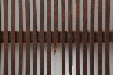 アンティーク建具　和製アンティーク　大正期　幅広サイズが珍しい格子戸　(R-044845)