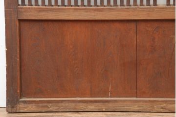 アンティーク建具　和製アンティーク　大正期　幅広サイズが珍しい格子戸　(R-044845)