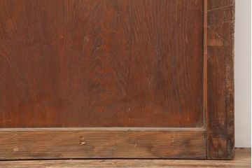 アンティーク建具　和製アンティーク　大正期　幅広サイズが珍しい格子戸　(R-044845)