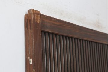 アンティーク建具　和製アンティーク　大正期　幅広サイズが珍しい格子戸　(R-044845)