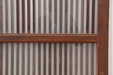 アンティーク建具　和製アンティーク　大正期　幅広サイズが珍しい格子戸　(R-044845)