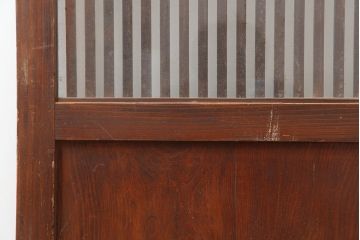 アンティーク建具　和製アンティーク　大正期　幅広サイズが珍しい格子戸　(R-044845)