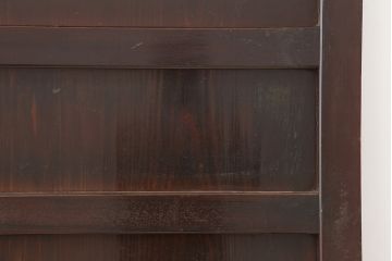 アンティーク建具　和製アンティーク　明治期　存在感たっぷりの舞良戸2枚セット(蔵戸、玄関戸、引き戸、建具)(R-044846)