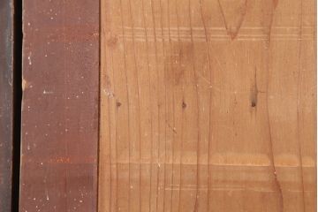 アンティーク建具　和製アンティーク　明治期　存在感たっぷりの舞良戸2枚セット(蔵戸、玄関戸、引き戸、建具)(R-044846)