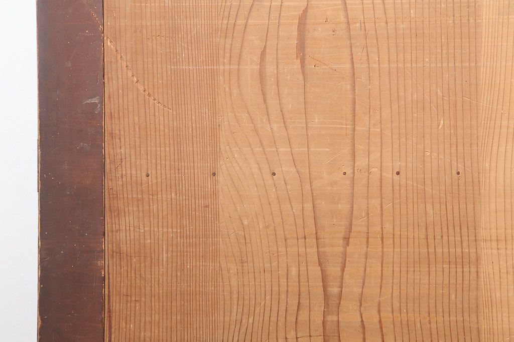 アンティーク建具　和製アンティーク　明治期　存在感たっぷりの舞良戸2枚セット(蔵戸、玄関戸、引き戸、建具)(R-044846)