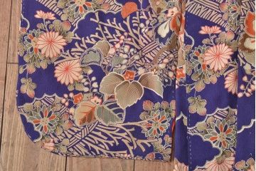 大正〜昭和初期　アンティーク　縮緬　被布(正絹着物)(R-044868)