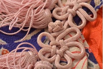 大正〜昭和初期　アンティーク　縮緬　被布(正絹着物)(R-044868)