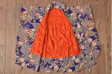 大正〜昭和初期　アンティーク　縮緬　被布(正絹着物)(R-044868)