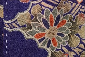 大正〜昭和初期　アンティーク　縮緬　被布(正絹着物)(R-044868)