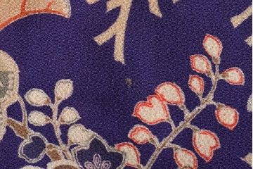 大正〜昭和初期　アンティーク　縮緬　被布(正絹着物)(R-044868)