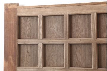 アンティーク建具　和製アンティーク　明治～大正期　総ケヤキ材　木目が味わい深い蔵戸　(R-044870)