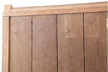 アンティーク建具　和製アンティーク　明治～大正期　総ケヤキ材　木目が味わい深い蔵戸　(R-044870)