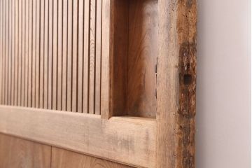 アンティーク家具　和製アンティーク　総ケヤキ材　木味が魅力的な蔵戸(玄関戸、引き戸、建具)(R-044872)