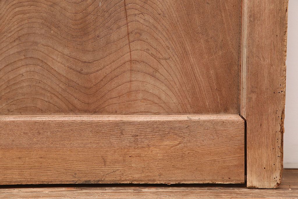 アンティーク家具　和製アンティーク　総ケヤキ材　木味が魅力的な蔵戸(玄関戸、引き戸、建具)(R-044872)