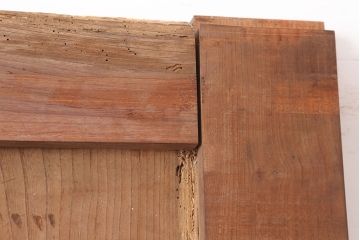 アンティーク建具　明治期　総ケヤキ材　テーブル加工にもおすすめの蔵戸(玄関戸、引き戸、建具)(R-044874)