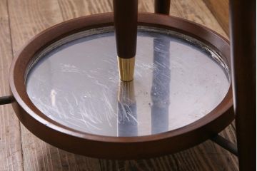 ビンテージ家具　秋田木工　曲げ木　品のある傘立て付きポールハンガー(帽子掛け)(R-044879)