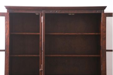 中古　神居民芸家具　和洋どちらの空間にも馴染む本箱(ブックケース、収納棚、飾り棚、キャビネット)(R-044881)