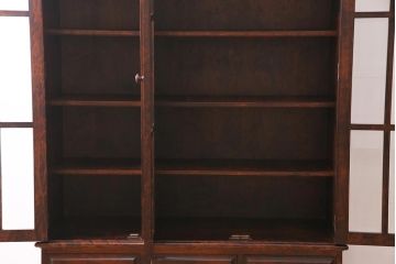 中古　神居民芸家具　和洋どちらの空間にも馴染む本箱(ブックケース、収納棚、飾り棚、キャビネット)(R-044881)