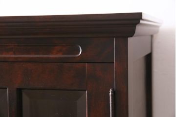 中古　神居民芸家具　和洋どちらの空間にも馴染む本箱(ブックケース、収納棚、飾り棚、キャビネット)(R-044881)