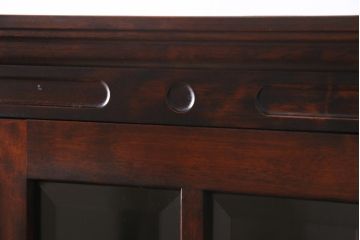 中古　神居民芸家具　和洋どちらの空間にも馴染む本箱(ブックケース、収納棚、飾り棚、キャビネット)(R-044881)