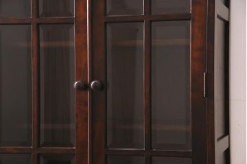 中古　神居民芸家具　和洋どちらの空間にも馴染む本箱(ブックケース、収納棚、飾り棚、キャビネット)(R-044881)