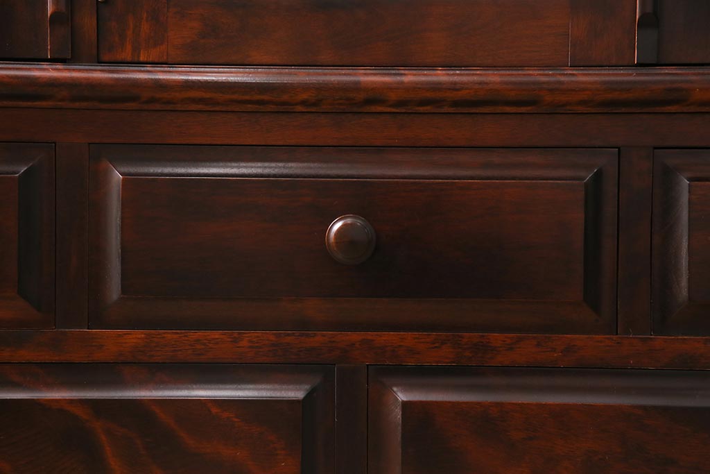 中古　神居民芸家具　和洋どちらの空間にも馴染む本箱(ブックケース、収納棚、飾り棚、キャビネット)(R-044881)