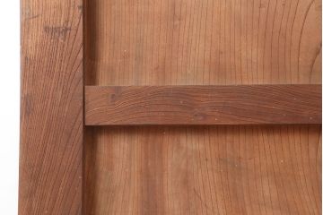 アンティーク建具　明治大正期　総ケヤキ材一枚板　和の雰囲気漂う蔵戸(玄関戸、引き戸、建具)(R-044885)