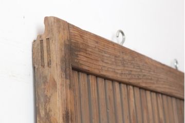 アンティーク建具　明治期　杉材の味わい深さが魅力の蔵戸(玄関戸、引き戸、建具)(R-044890)