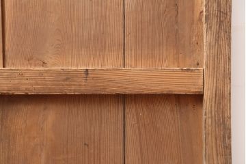 アンティーク建具　明治期　杉材の味わい深さが魅力の蔵戸(玄関戸、引き戸、建具)(R-044890)