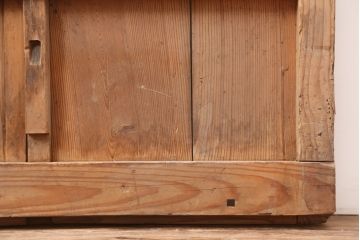 アンティーク建具　明治期　杉材の味わい深さが魅力の蔵戸(玄関戸、引き戸、建具)(R-044890)