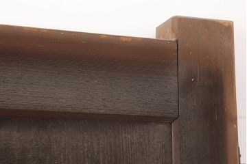 アンティーク建具　大正昭和初期　総ヒノキ材・一枚板　両開き　特大サイズ!古い木の質感が魅力の門扉一対(蔵戸、建具)(R-044891)