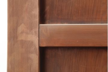アンティーク建具　大正昭和初期　総ヒノキ材・一枚板　両開き　特大サイズ!古い木の質感が魅力の門扉一対(蔵戸、建具)(R-044891)