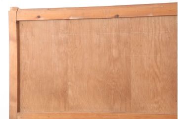 アンティーク建具　明治大正期　総ヒノキ材　亀甲金網　和の風情溢れる格子蔵戸(玄関戸、引き戸、建具)(R-044893)