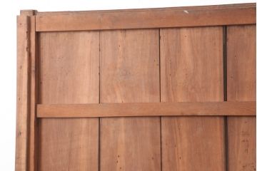 アンティーク建具　明治大正期　ヒノキ材の質感が情緒あふれる蔵戸(玄関戸、引き戸、建具)(R-044894)