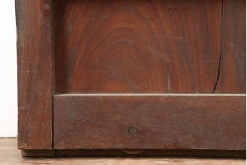 アンティーク建具　明治～大正期　総ケヤキ材　重厚感漂う格子蔵戸　(R-044903)