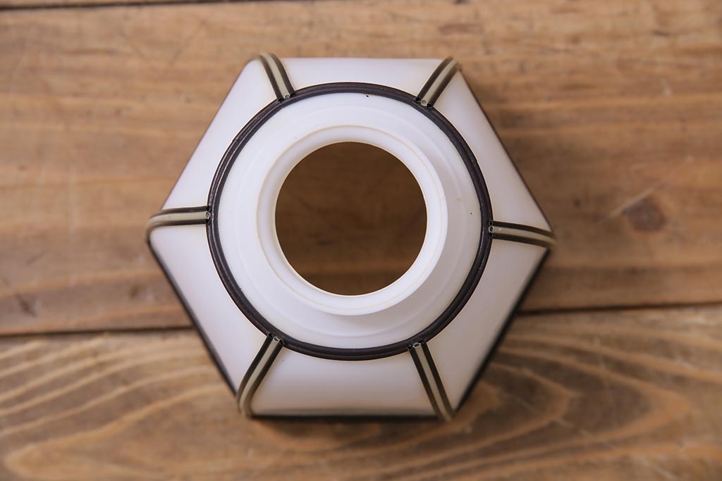 レトロ照明　セル巻　セルロイド装飾がおしゃれな和風ペンダントライト(天井照明、吊り下げ照明)(R-044906)