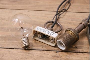 アンティーク照明　和製　リメイク　大正ロマン　オパールセントのハンギングボウル(天井照明、吊り下げ照明)(R-044909)