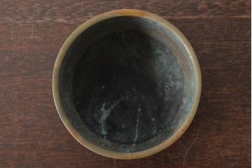 明治〜大正　黒檀製　煙草盆4点(銅火入、唐木、たばこ盆)(R-044918)