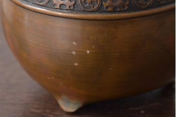 明治〜大正　黒檀製　煙草盆4点(銅火入、唐木、たばこ盆)(R-044918)