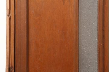 アンティーク建具　昭和中期　ガラス入りのデザインが魅力のドア(木製扉)(R-044922)