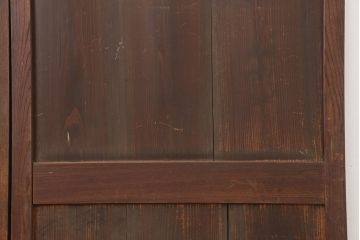 アンティーク建具　明治期　シンプルな板戸2枚セット(帯戸、引き戸、建具)(R-044923)