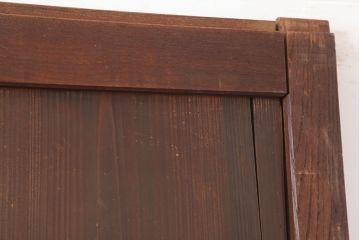 アンティーク建具　明治期　シンプルな板戸2枚セット(帯戸、引き戸、建具)(R-044923)