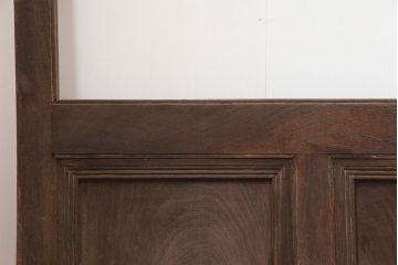 アンティーク建具　大正期　総ケヤキ材　大正ロマン香るお部屋におすすめなガラス戸4枚セット(引き戸、建具)(R-044924)