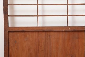 アンティーク建具　シンプルで取り入れやすい障子戸2枚セット(引き戸、建具)(R-044925)