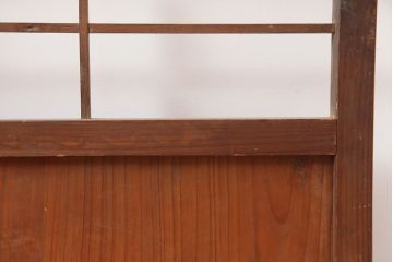 アンティーク建具　シンプルで取り入れやすい障子戸2枚セット(引き戸、建具)(R-044925)